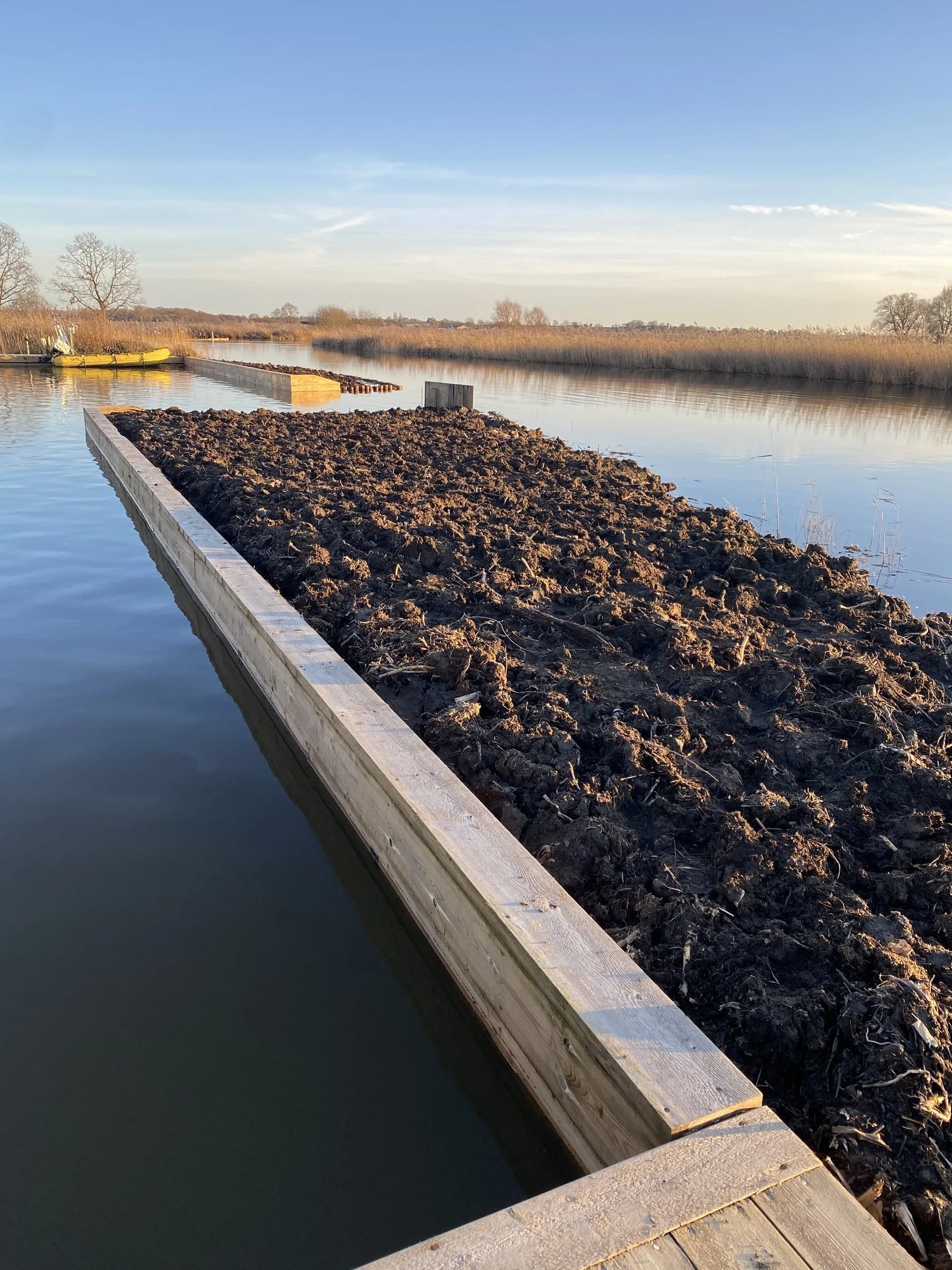 Quay heading example on the Norfolk broads
